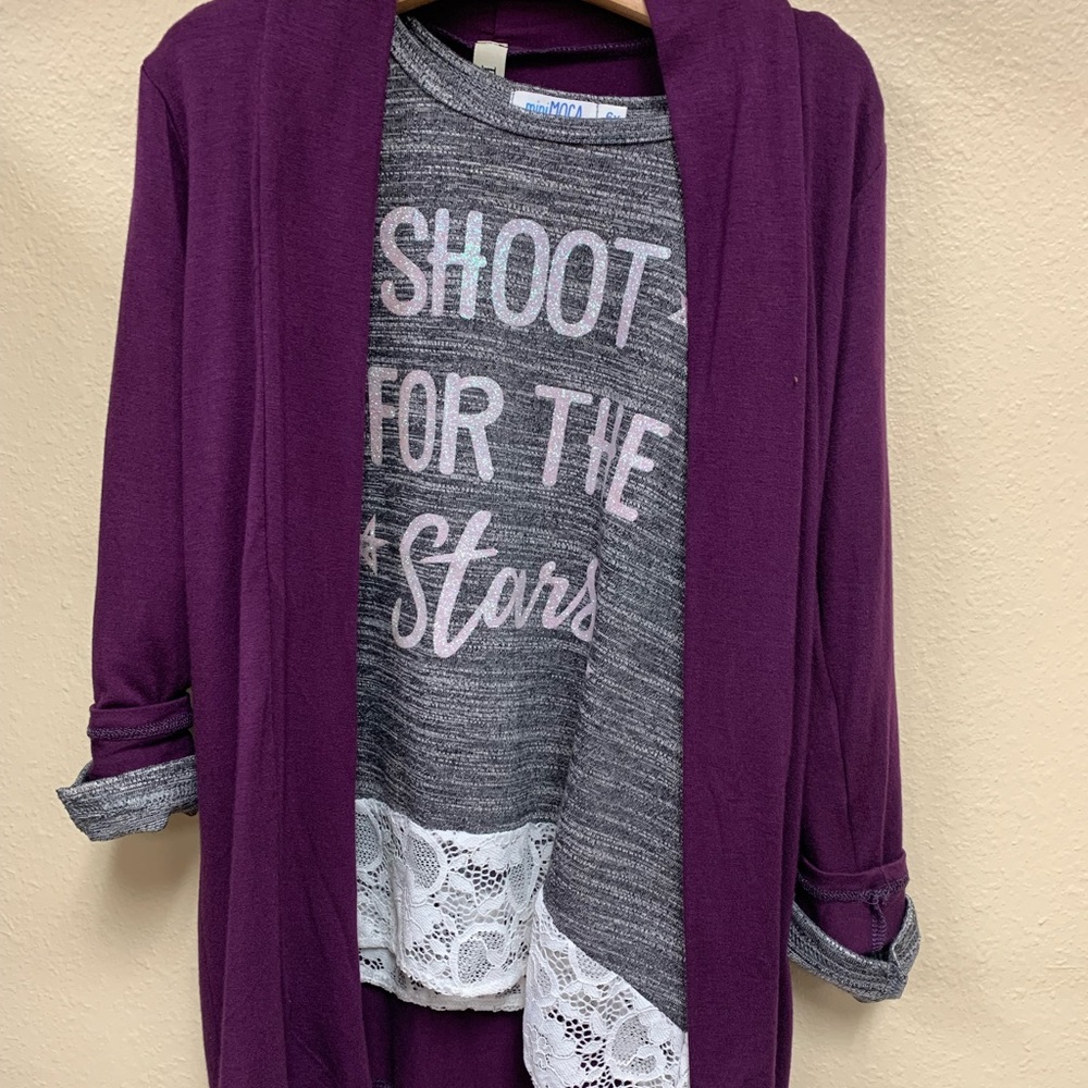 Youth Plum Cardigan